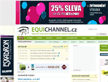 Tablet Screenshot of equichannel.cz
